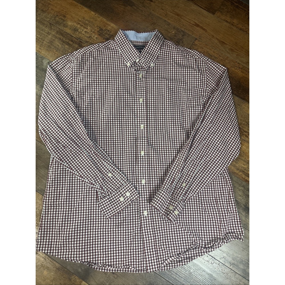 Nautica Men's Dress Shirt Size 17 (34/35)‎